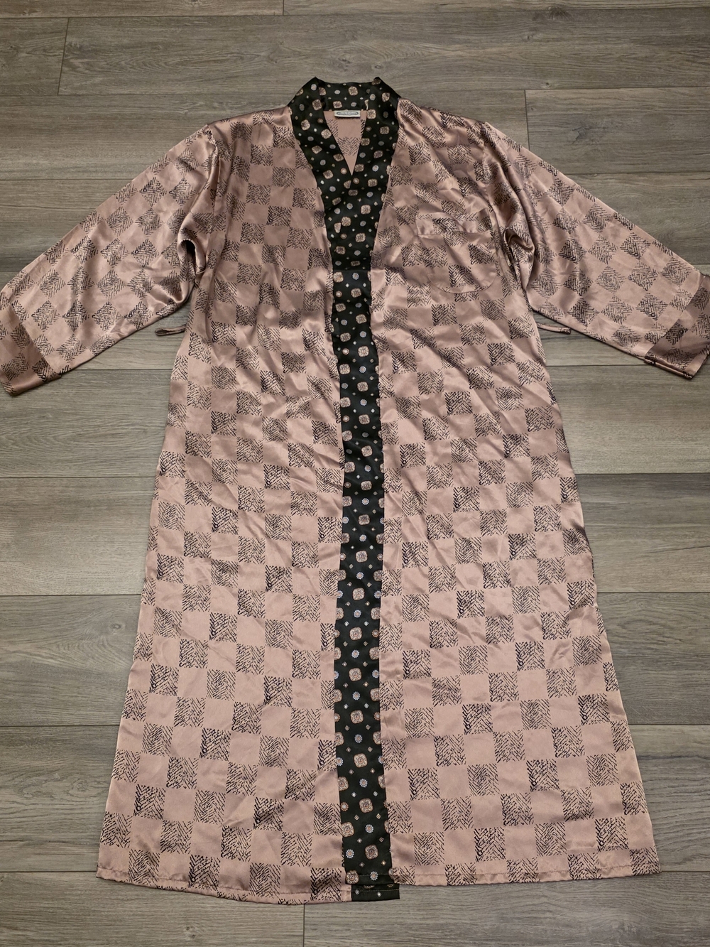 Vtg Robe Body Drama Old Hollywood Glamour